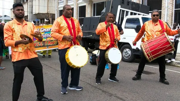 Tassa drum players in trinidad