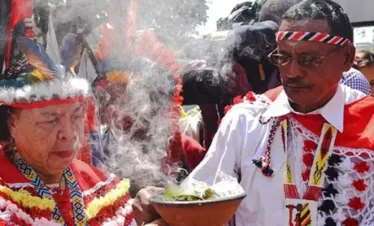 indigenous people worship on their ancestors burial site in port of spain trinidad