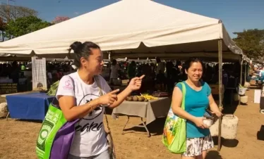 people on the move in the market in Trinidad, a Saturday norning tradition.