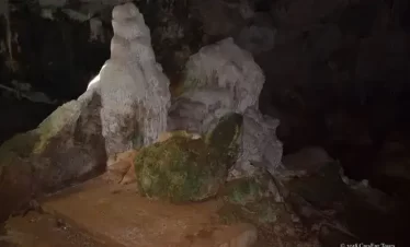 “The Lovers” are natural geological formations consisting of stalagmites, stalactites, pillars, flow stones