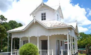 fort george overlooking the gulf of paria in trinidad.