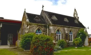 St. Maathias church was consecrated in June 1855, by Bishop Parry. The land the church occupies according to some accounts was owned and donated by a prominent slave owner William Pashley.